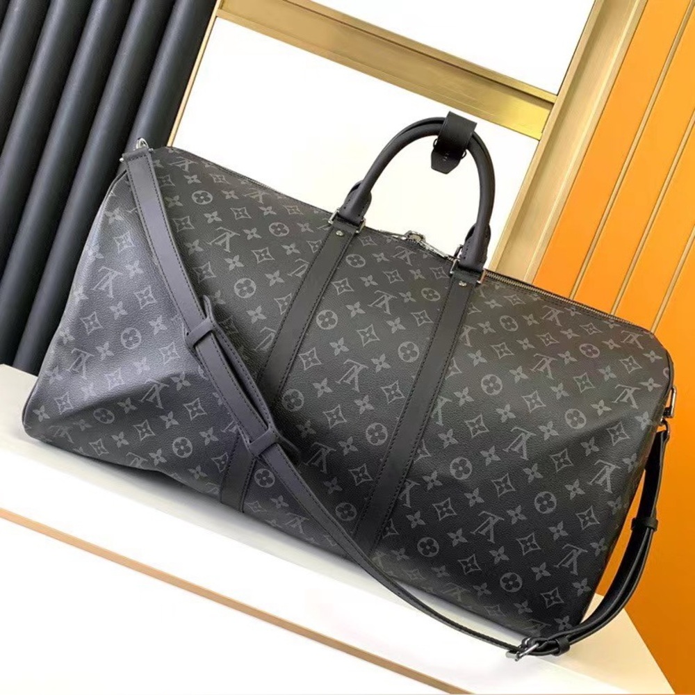 Louis Vuitton Monogram Eclipse KEEPALL BANDOULIèR… - image 2